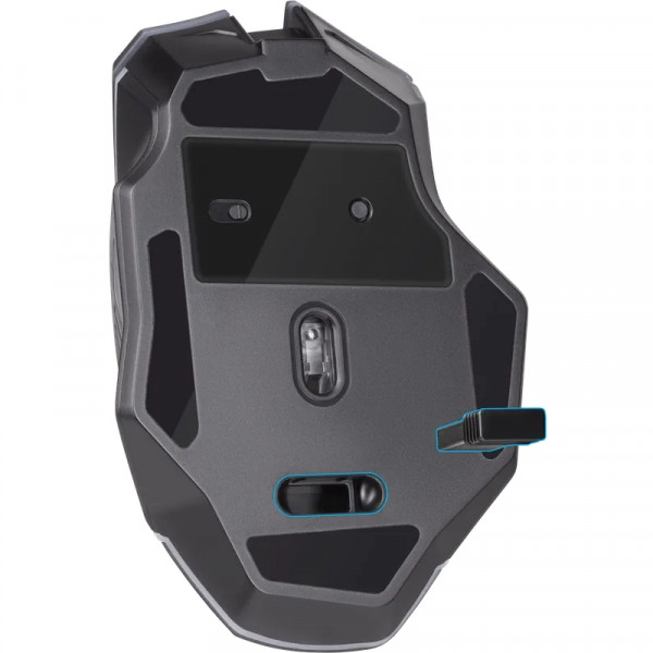 Мишка Defender Uran GM-503, бездротова, ігрова, 3200 dpi., 8кн., 400mAh, LED, чорна