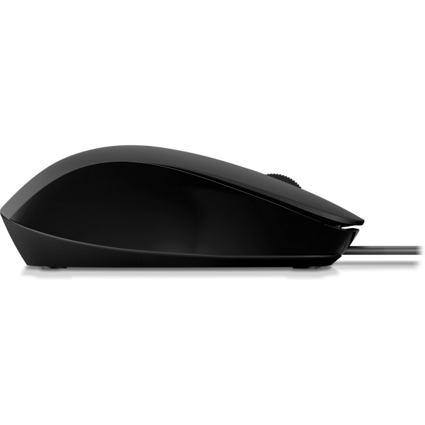 Мишка дротова HP 150 USB, чорна