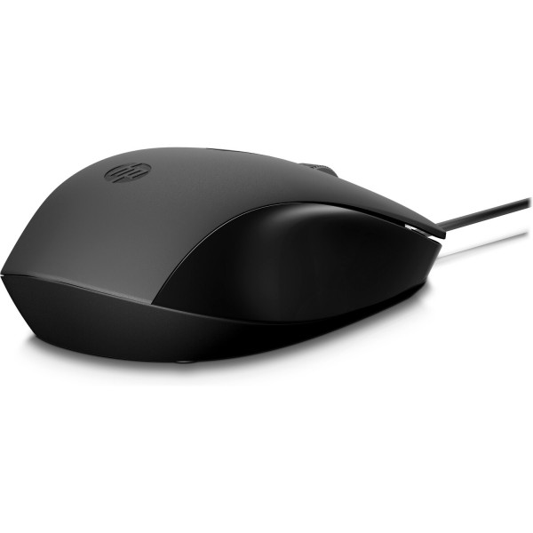Мишка дротова HP 150 USB, чорна