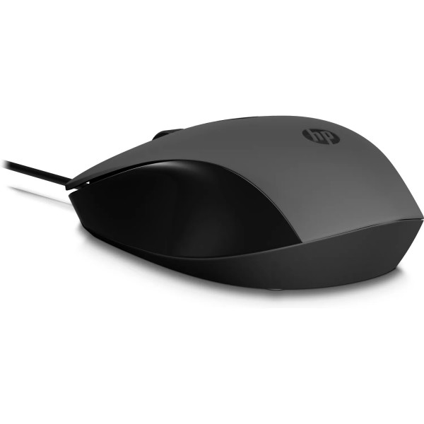 Мишка дротова HP 150 USB, чорна