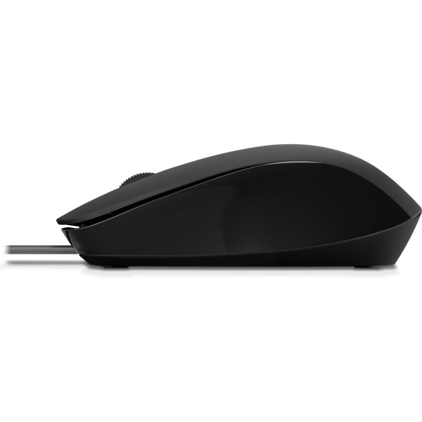Мишка дротова HP 150 USB, чорна