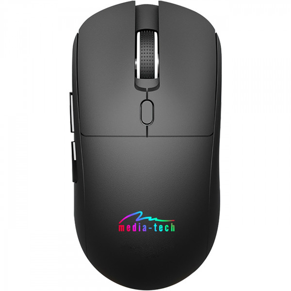 Мишка Media-Tech MT1124, бездротова Bluetooth+2.4G, 3200dpi., 5кн., Silent, чорна
