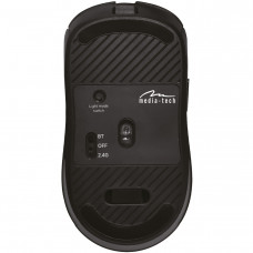Мишка Media-Tech MT1124, бездротова Bluetooth+2.4G, 3200dpi., 5кн., Silent, чорна