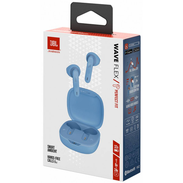 Навушники TWS JBL Wave Flex Blue JBLWFLEXBLU