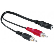 Перехідник Audio Jack F -> 2 x RCA M 0.4 м.