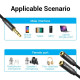 Перехідник Audio Jack TRS M -> 2xF, 1.0м, Cotton braided, чорний, Vention