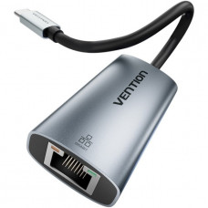 Перехідник USB 3.1 Type-C -> Ethernet RJ45 1000Mb чорний Aluminum Alloy Type Vention