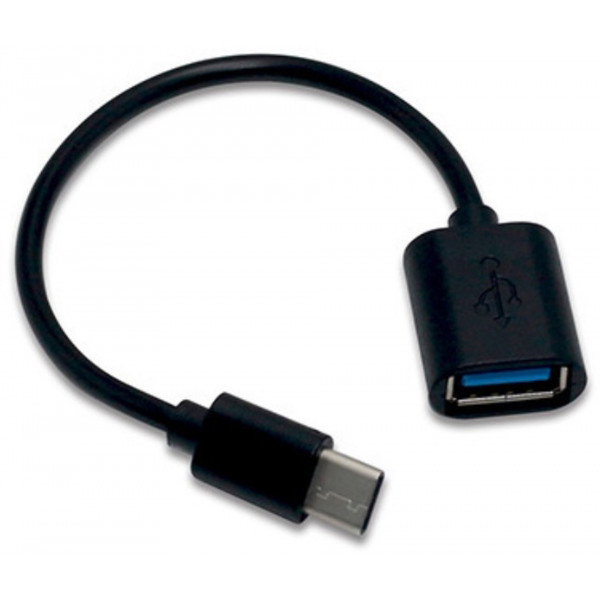 Перехідник USB 3.1 Type-C -> USB 3.0 (OTG) 0.2м. чорний OEM