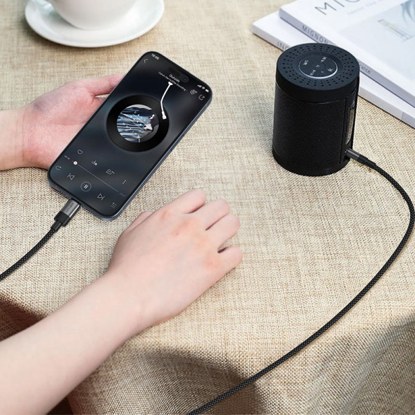 Перехідник USB-C -> 3.5 mm (F) 15cm audio converter J11 Acefast black