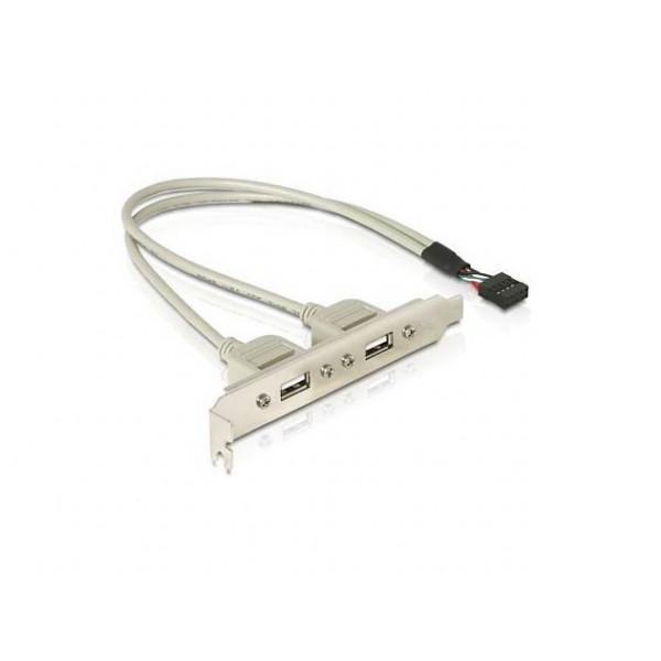 Планка розширения USB 2.0, на заднюю панель, 2 порта