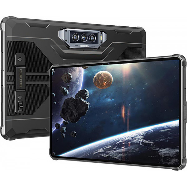 Планшет Oukitel RT8 11" FHD+ /6GB/256GB/ G99 /20000mAh/48+32Мп Night/IP69K/NFC/LTE Black з тримачем