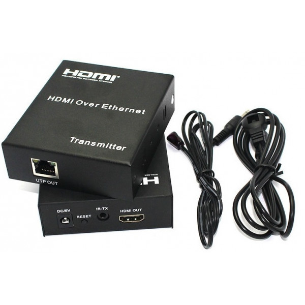 Подовжувач HDMI по кабелю UTP до 120м з БЖ 3D, (RX/TX)