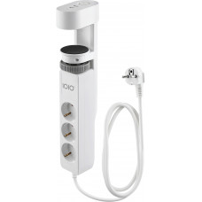Power filtr 1,5м IOIO SL3000, 1.5м, білий (3 зах роз + 2 порти USB-A та 1 порт USB-C)