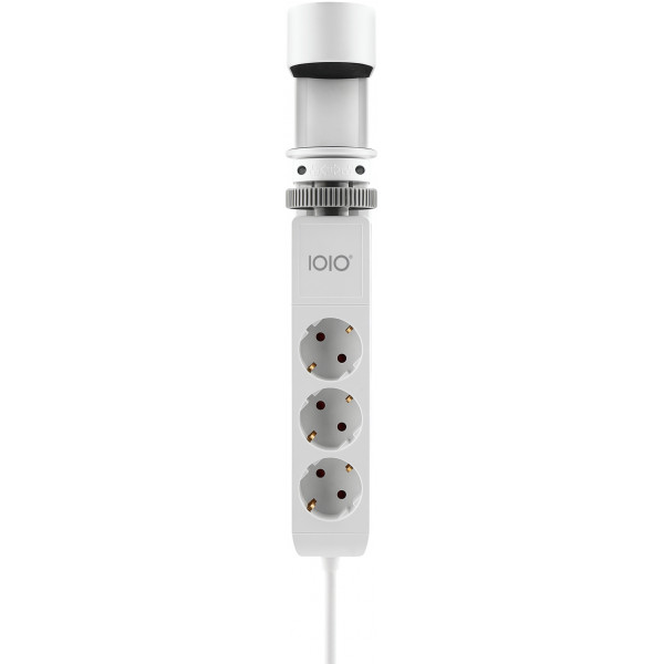 Power filtr 1,5м IOIO SL3000, 1.5м, білий (3 зах роз + 2 порти USB-A та 1 порт USB-C)