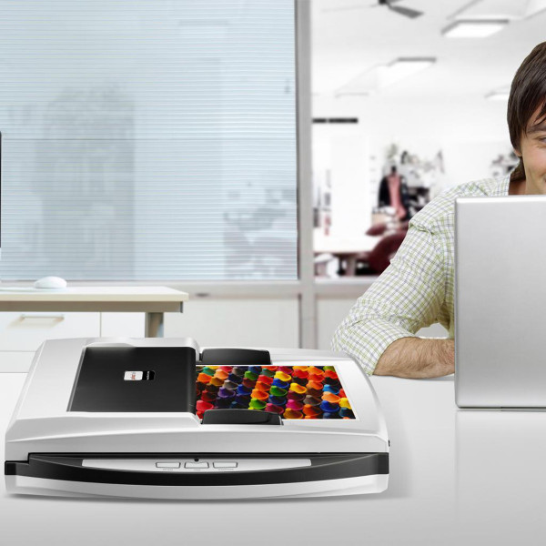 Сканер А4 Plustek SmartOffice PN2040 (1200dpi 48bit 20стор/хв DADF планшетний мережевий)