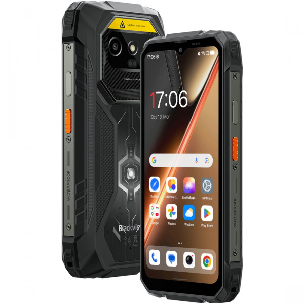 Смартфон Blackview ROCK 1 Pro 6.56" HD+ /8GB/256GB/ G81 /15000mAh / 20+16Мп / 2D Scaner /IP69K/Black