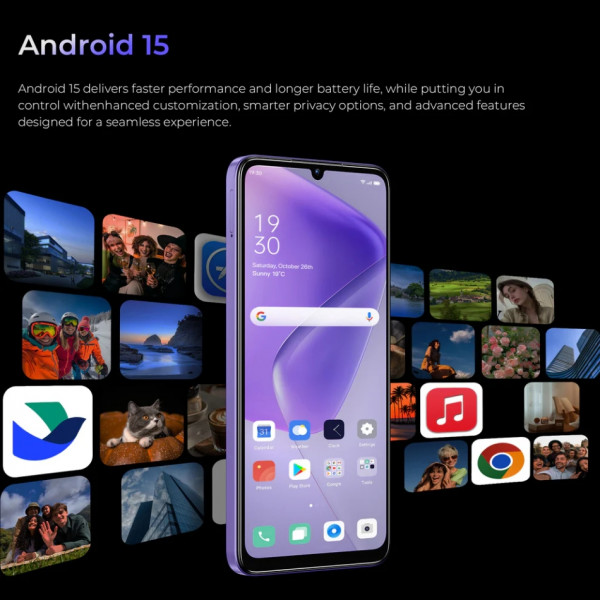 Смартфон Oukitel C6 5G 6.8" HD+ /12GB/512GB/ Dimensity 6300 /5150mAh/ 50+5Мп / Purple