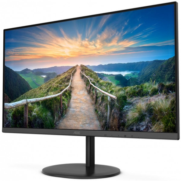 TFT 23.8" AOC Q24V4EA, QHD, IPS, DP, HDMI, колонки, чорний