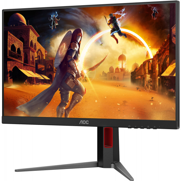 TFT 23.8" AOC 24G4HA, IPS, 200Гц, 2xHDMI, DP, HAS, Pivot, колонки, чорно-червоний