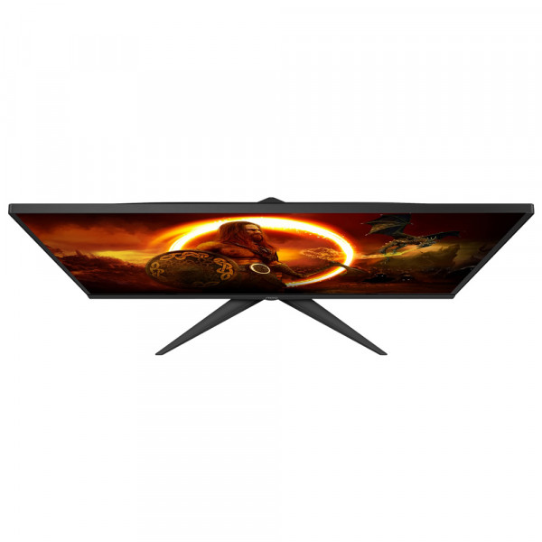 TFT 27" AOC Q27G2E/BK, QHD, VA, 155Гц, 1 мс, 2х HDMI, DP, чорний з червоним