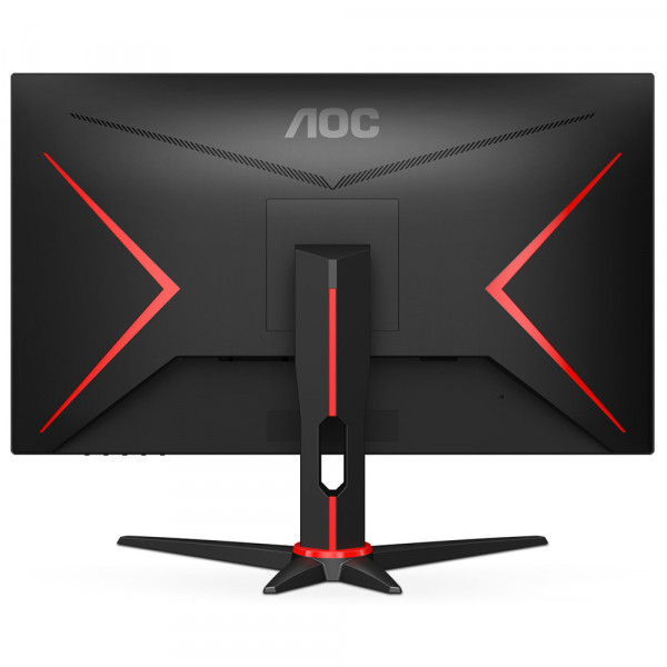 TFT 27" AOC Q27G2E/BK, QHD, VA, 155Гц, 1 мс, 2х HDMI, DP, чорний з червоним