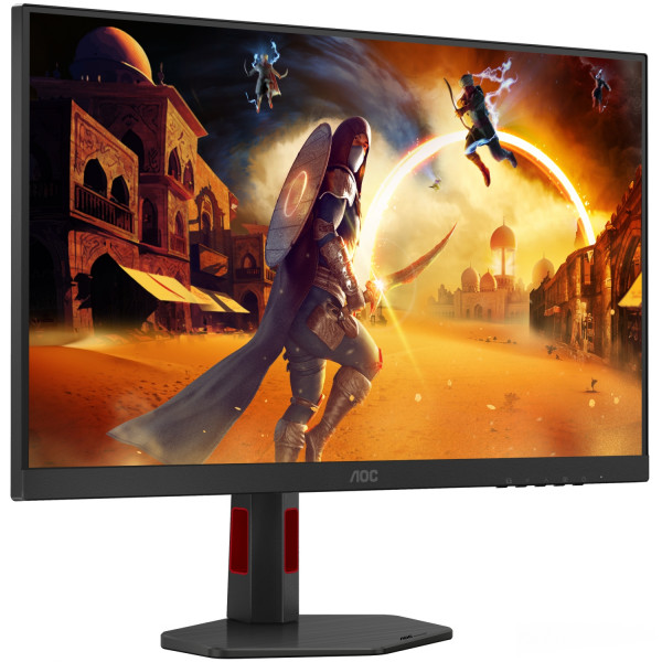 TFT 27" AOC Q27G4ZR, QHD, Fast IPS, 240Hz, 0,3ms, 2xHDMI, DP, HAS, Pivot, кол., чорно-червоний