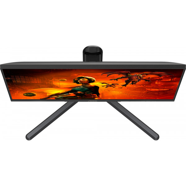 TFT 27" AOC U27G3X/BK, IPS, 3840x2160, 160Гц, 1мс, 2хHDMI, 2хDP, HAS, Pivot, чорно-червоний