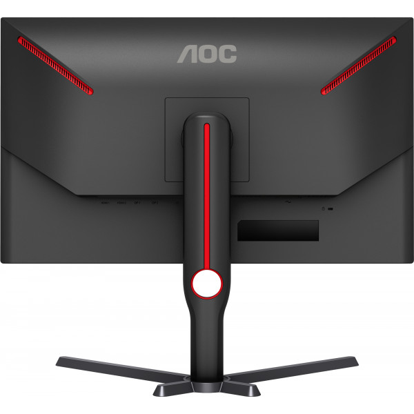 TFT 27" AOC U27G3X/BK, IPS, 3840x2160, 160Гц, 1мс, 2хHDMI, 2хDP, HAS, Pivot, чорно-червоний