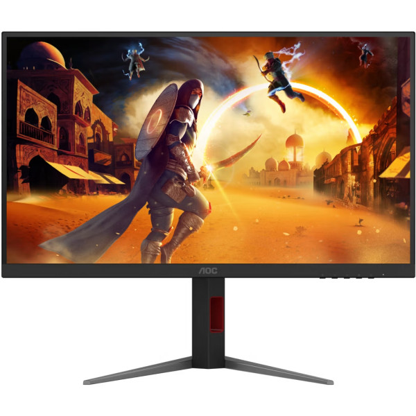 TFT 27" AOC U27G4XM, Fast IPS, 160Гц, 2хHDMI, DP, USB-hub, HAS, Pivot, чорно-червоний