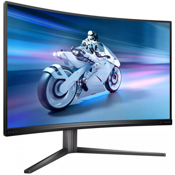 TFT 31,5" Philips 32M2C5500W, QHD, VA, 240Hz, 0,5ms, вигнутий, HDMI, DP, синювато-сірий