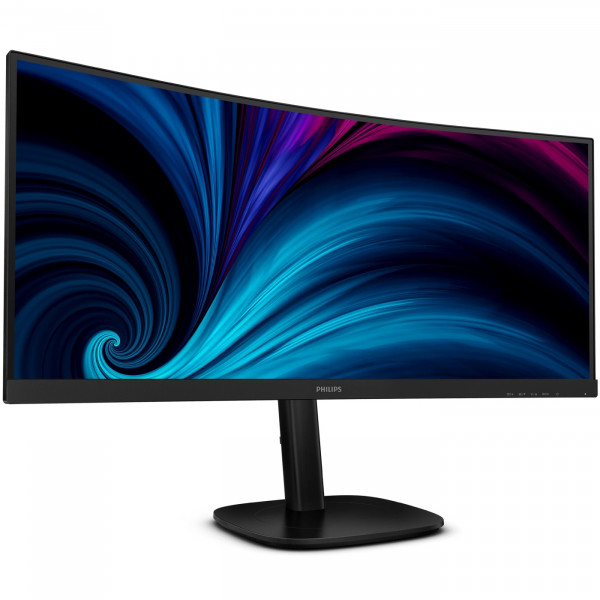 TFT 34" Philips 34B2U3600C, WQHD, VA, 120Гц, вигн., HDMI, DP, USB-C, RJ-45, USB-hub, HAS, чорний