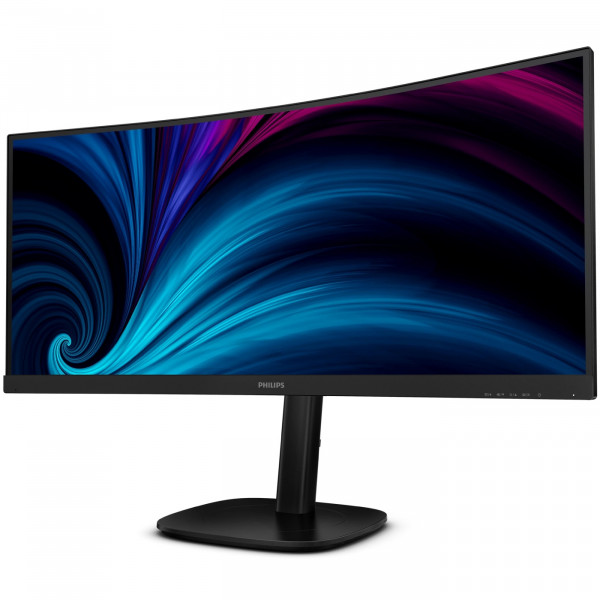 TFT 34" Philips 34B2U3600C, WQHD, VA, 120Гц, вигн., HDMI, DP, USB-C, RJ-45, USB-hub, HAS, чорний