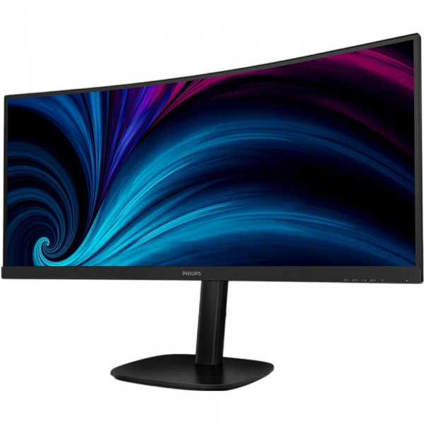 TFT 34" Philips 34B2U5600C, WQHD, VA, 120Гц, вигн., 2xHDMI, DP, USB-C, RJ-45, USB-hub, HAS, сіро-ср.