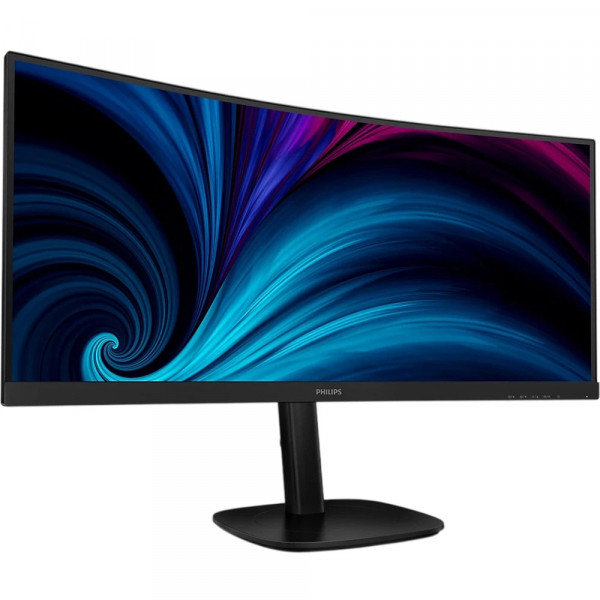 TFT 34" Philips 34B2U5600C, WQHD, VA, 120Гц, вигн., 2xHDMI, DP, USB-C, RJ-45, USB-hub, HAS, сіро-ср.
