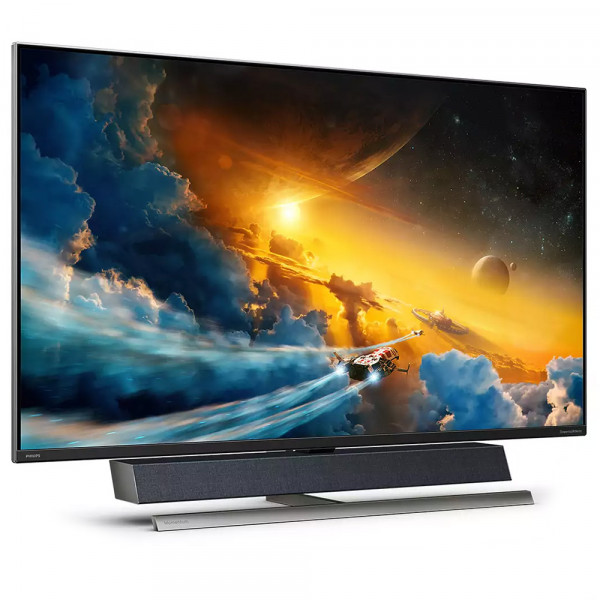 TFT 55" Philips 558M1RY, VA, 4K, DisplayHDR 1000, HDMI 2.0 x 3, DP, USB, колонки, чорний