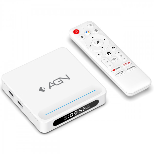 TV Медіаплеєр AGN Media Box Cinema 4/32Gb/Allwinner H618/ Android 14/ WiFi 2.4G+5G/LAN:100M/ BT 5.4