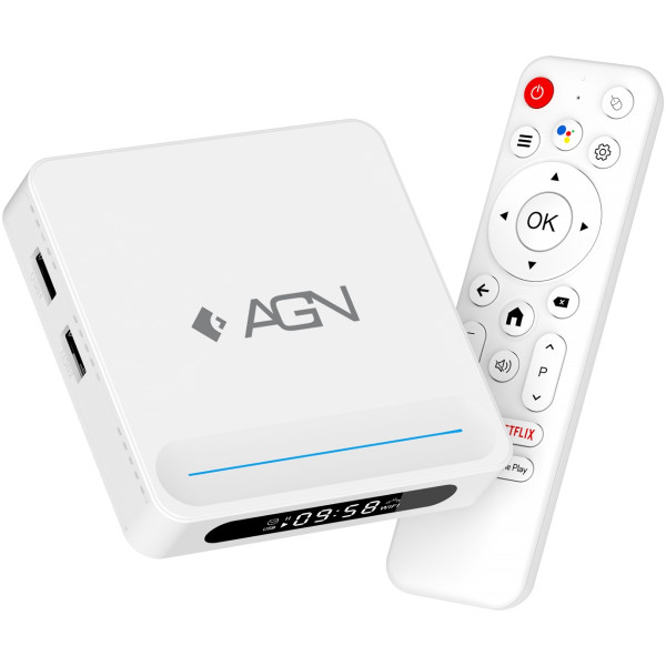 TV Медіаплеєр AGN Media Box Cinema 4/32Gb/Allwinner H618/ Android 14/ WiFi 2.4G+5G/LAN:100M/ BT 5.4