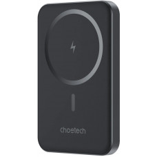 УМБ Choetech Magnetic Wireless 5000mAh 20W PD Qi-15W USB-C In/Out, тонкий, Black
