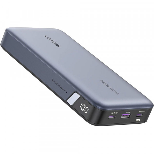 УМБ Ugreen 25000mAh 145W PB205 2xUSB C+USB A, PD3.0+QC3.0, наскрізне живлення 65Вт