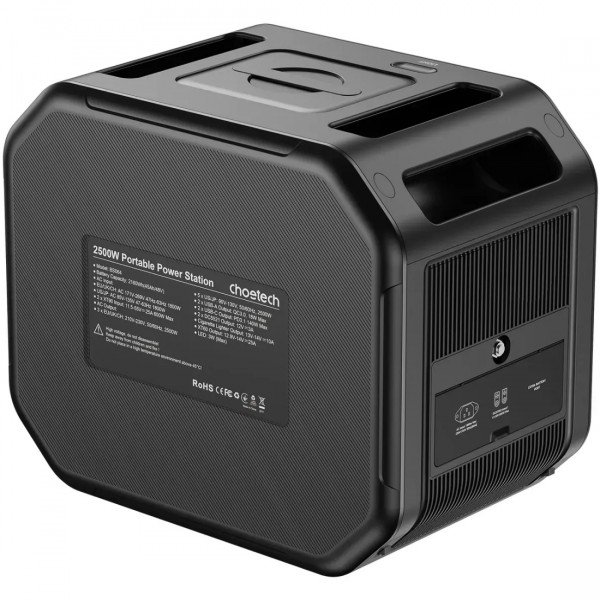 Зарядна станція Choetech BS064 2500Вт (2160Вт/г) AC,LiFePo4,MPPT, UPS, PD100 Вт