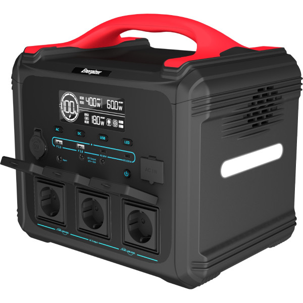 Зарядна станція Energizer 1200Вт (1102Вт/г) 3xAC, LMFP,MPPT,USB-C PD 100Вт
