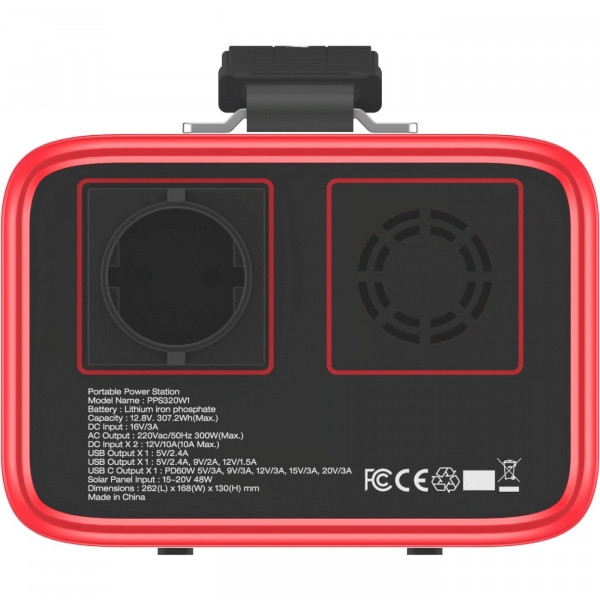 Зарядна станція Energizer 300Вт (307Вт/г) 2xDC, LiFePO4, USB-C PD 60Вт