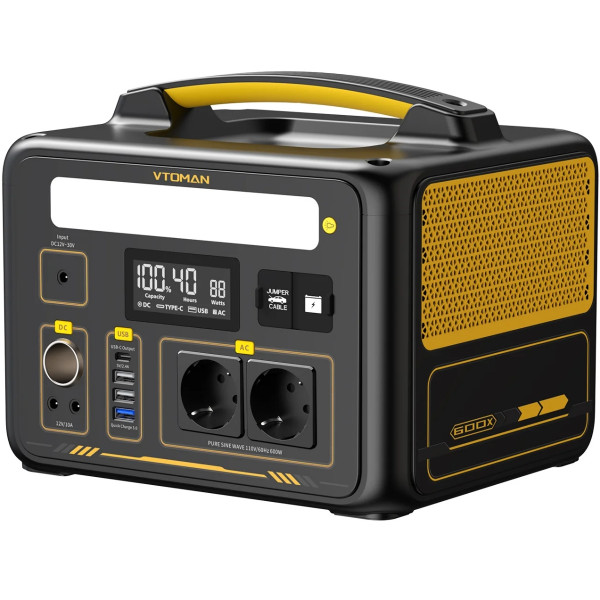 Зарядна станція Vtoman Jump 600X PB-20 (299 Вт/г) 600W LiFePo4