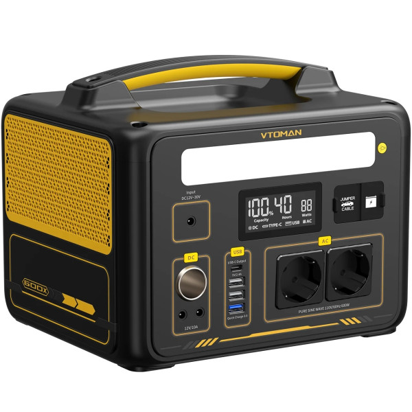 Зарядна станція Vtoman Jump 600X PB-20 (299 Вт/г) 600W LiFePo4