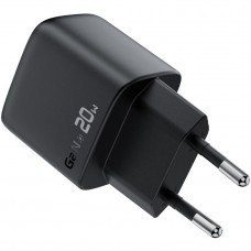 Зарядний пристрій 1xUSB-C 20W Gan A113 Fast Charger with digital display black Acefast