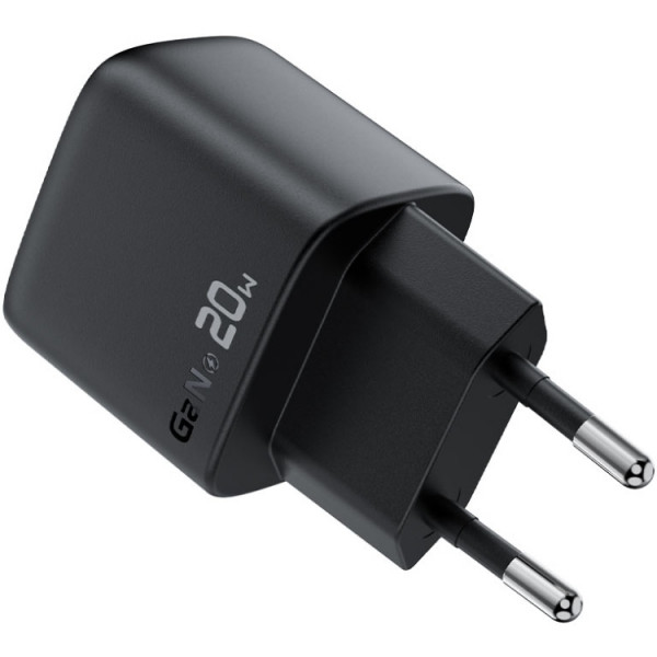 Зарядний пристрій 1xUSB-C 20W Gan A113 Fast Charger with digital display black Acefast