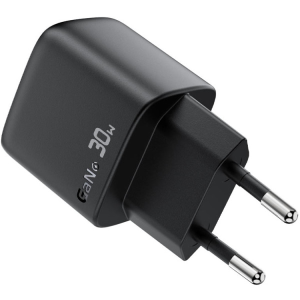Зарядний пристрій 1xUSB-C 30W Gan A115 Fast Charger + USB-C cable black Acefast