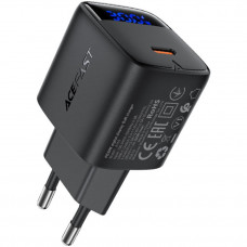 Зарядний пристрій 1xUSB-C 30W Gan A115 Fast Charger + USB-C cable black Acefast