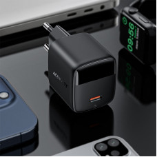 Зарядний пристрій 1xUSB-C 30W Gan A115 Fast Charger + USB-C cable black Acefast