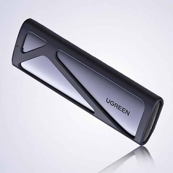 Зовнішня кишеня для SSD M.2 (NVME) M-KEY UGREEN 3.1 GEN2 CM400 сіра